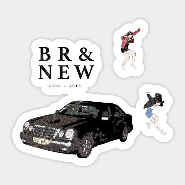 brand new - science fiction Sticker by tonguetied